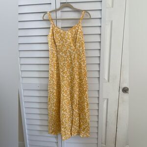 Yellow Floral Maxi Dress